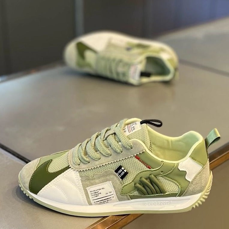 Damen sportliche Sneaker mit atmungsaktivem Design und gepolsterter Sohle R&B