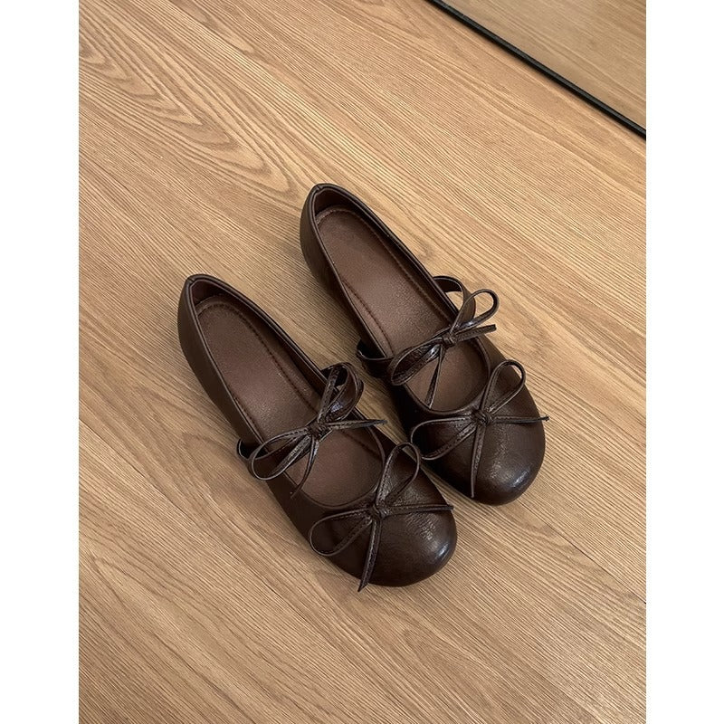 Damen Elegante Ballerinas mit verspieltem Schleifen-Design Heidi Mode