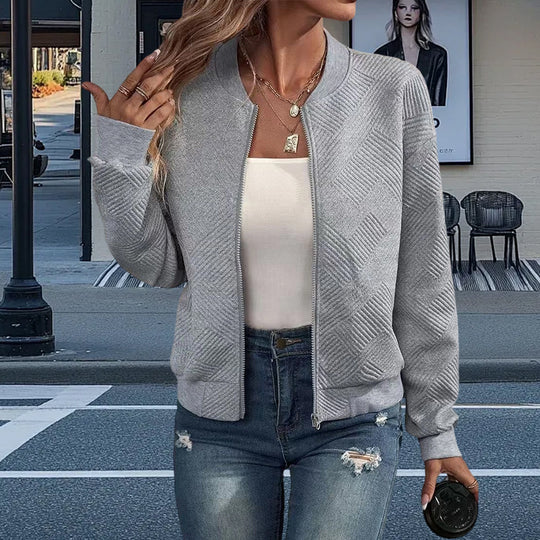 Damen Freizeitjacke mit strukturiertem Design und praktischen Taschen R&B