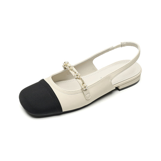 Damen Slingback-Ballerinas mit eleganter Schnallenverzierung R&B