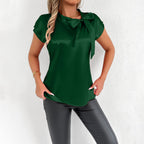 Damen Bluse mit eleganter Schleife R&B