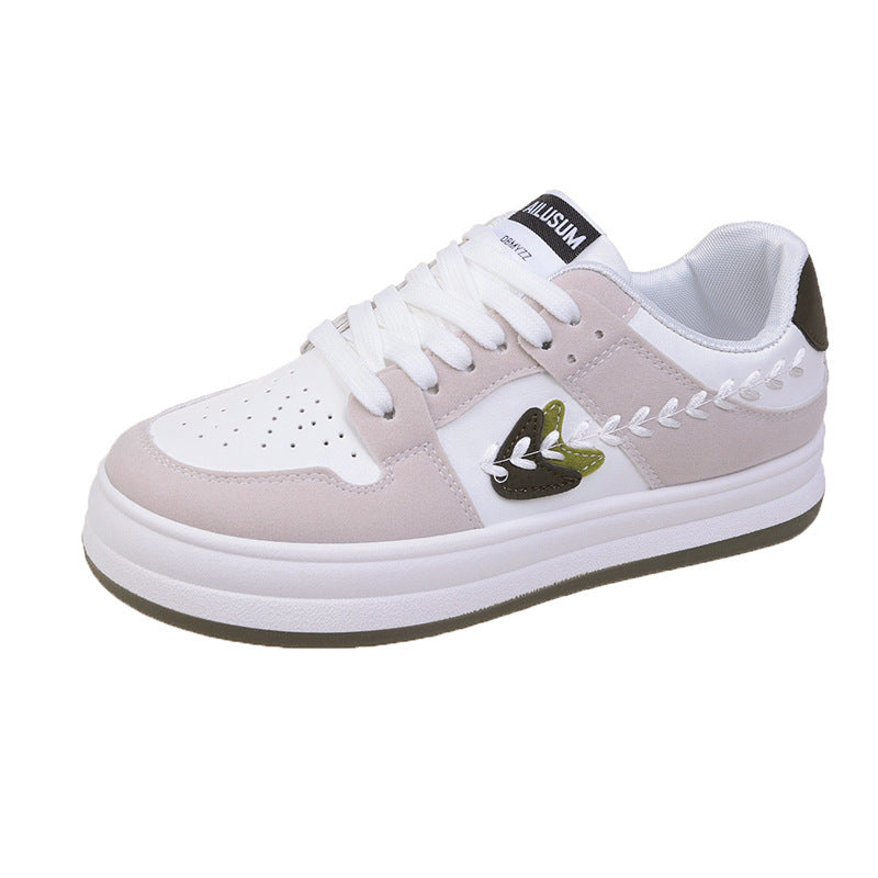 Damen Mode Sneakers mit stylischem Blätter-Design und komfortabler Sohle R&B