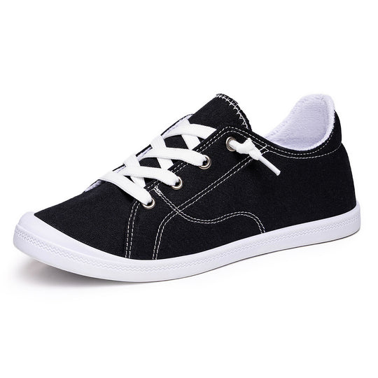 Damen Bequeme Canvas Sneakers mit atmungsaktiver Innensohle R&B