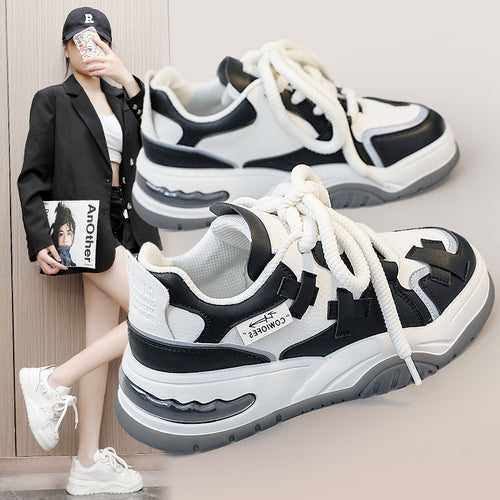 Damen Sportliche Chunky Sneakers mit atmungsaktivem Obermaterial und verstärktem Dämpfungssystem R&B