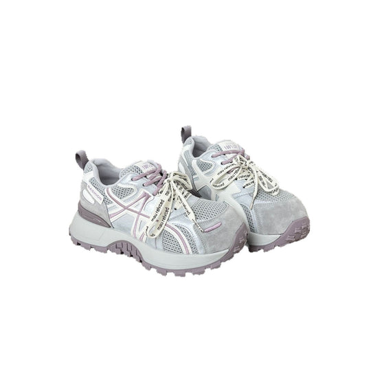 Damen Sportliche Chunky Sneakers mit atmungsaktiver Mesh-Oberfläche und rutschfester Sohle R&B