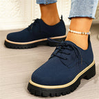 Damen Schnürschuhe mit robustem Profil und modernem Look