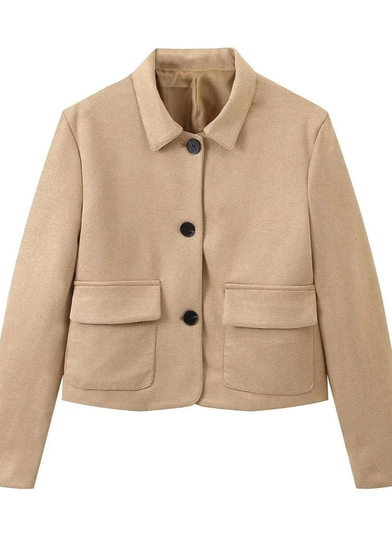 R&B | Camel Boxy Wolljacke