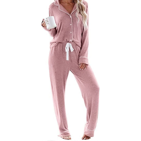 Damen Schlafanzug-Set aus weichem, atmungsaktivem Material R&B