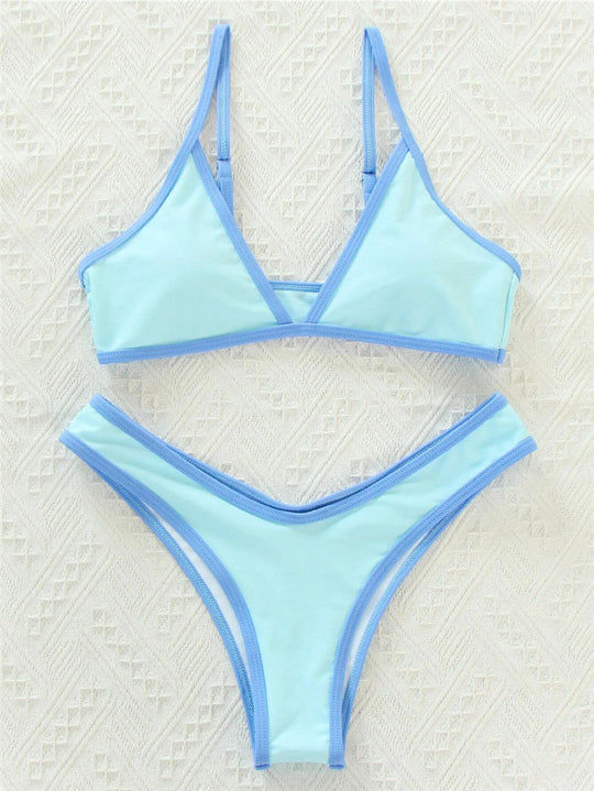 Damen Triangel-Bikini mit eleganter Naht und sportlichem Schnitt R&B