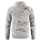 Herren Kapuzenjacke mit grafischem Print und hochelastischen Eigenschaften