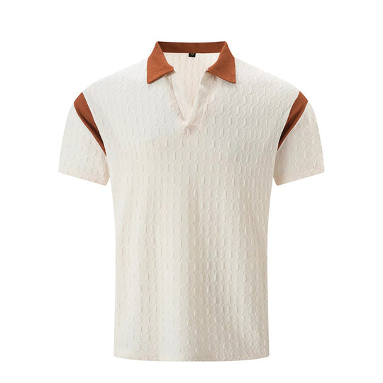 Herren Kurzarm Poloshirt mit strukturiertem Kragen und sportlichem Design R&B