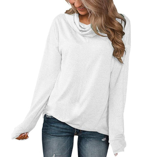 Damen Legerer Rollkragenpullover mit weichem Material R&B