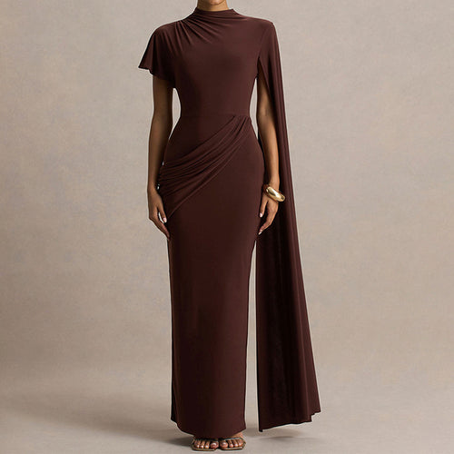 Damen Elegantes Kleid mit einzigartigem Drapierungsdesign R&B