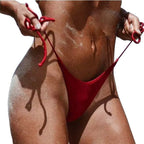 Damen Bikini-Höschen mit ultra-hohem Schnitt und verstellbaren Trägern R&B