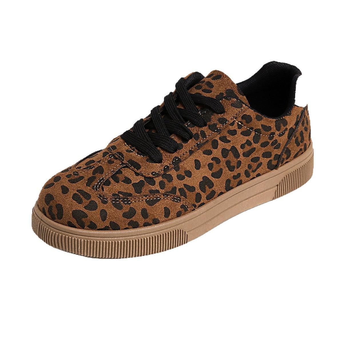Damen Sneakers im attraktiven Leopardenmuster mit atmungsaktiver Oberflächenstruktur R&B