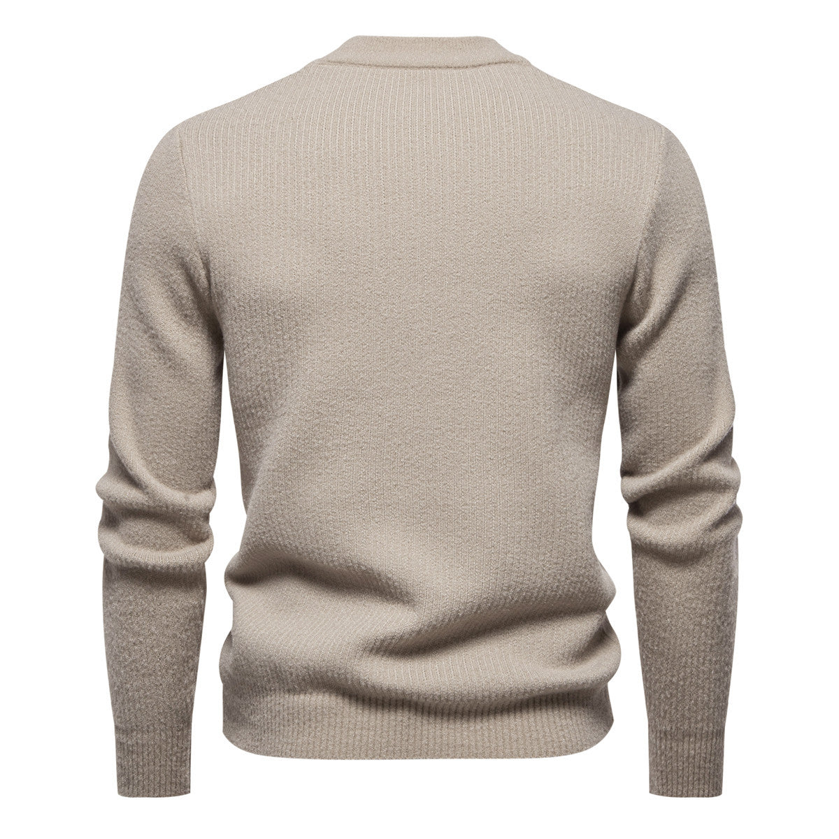 Herren hochwertiger Rollkragenpullover mit strukturiertem Design
