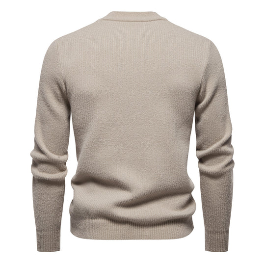 Herren hochwertiger Rollkragenpullover mit strukturiertem Design R&B