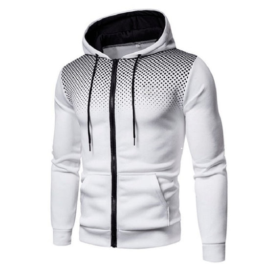 Herren Sportlicher Zip-Hoodie mit atmungsaktivem Mesh-Einsatz R&B