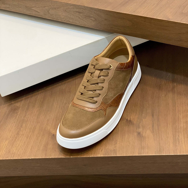 Damen hochwertige Sneaker mit eleganter Wildleder- und Lederkombination R&B