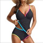 Damen Badeanzug mit hochwertigem Schnitt und farblich akzentuierten Details R&B