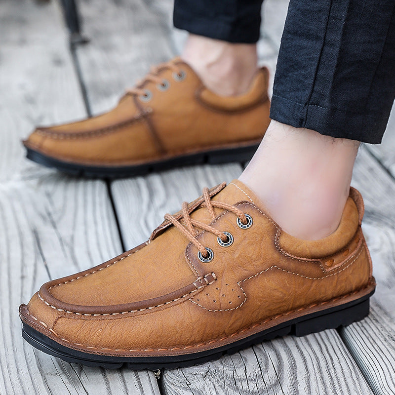 Herren Premium Mokassins mit hochwertigem Leder und rutschfester Sohle R&B