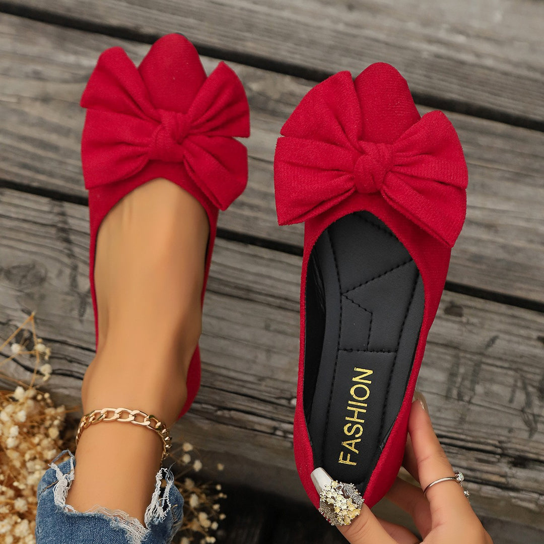 Damen Ballerinas mit modischem Schleifen-Design R&B