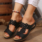 Damen Komfortable Muldenschuhe mit Blumendetail R&B