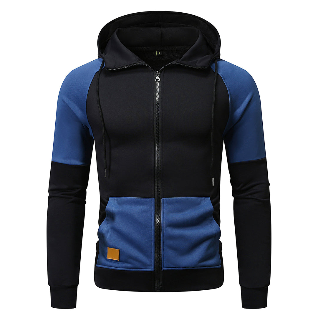 Herren sportlicher Kapuzenpullover mit einzigartigem Farbblock-Design R&B