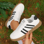 Damen Sportliche Sneakers mit klassischem Streifendesign R&B