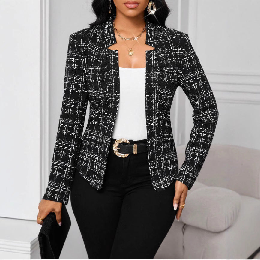 Damen raffinierte Business-Blazerjacke R&B