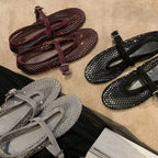 Damen Glamouröse Mules mit funkelndem Strass-Design R&B