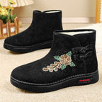Damen elegante und bestickte Winter-Ankle Boots R&B