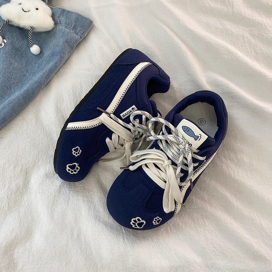 Damen Sportliche Sneakers mit verspieltem Tierdesign und flexiblem Obermaterial R&B