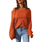 Damen Off-Shoulder Strickpullover