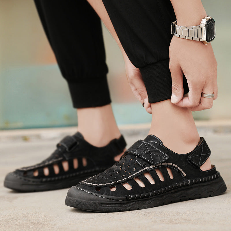 Damen Atmungsaktive Freizeitsandalen mit verstellbarem Klettverschluss und rutschfester Sohle R&B