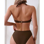 Damen Bandeau-Bikini mit romantischem Schleifen-Design R&B