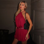 Damen Verspielter Jumpsuit mit Spitzenakzenten R&B