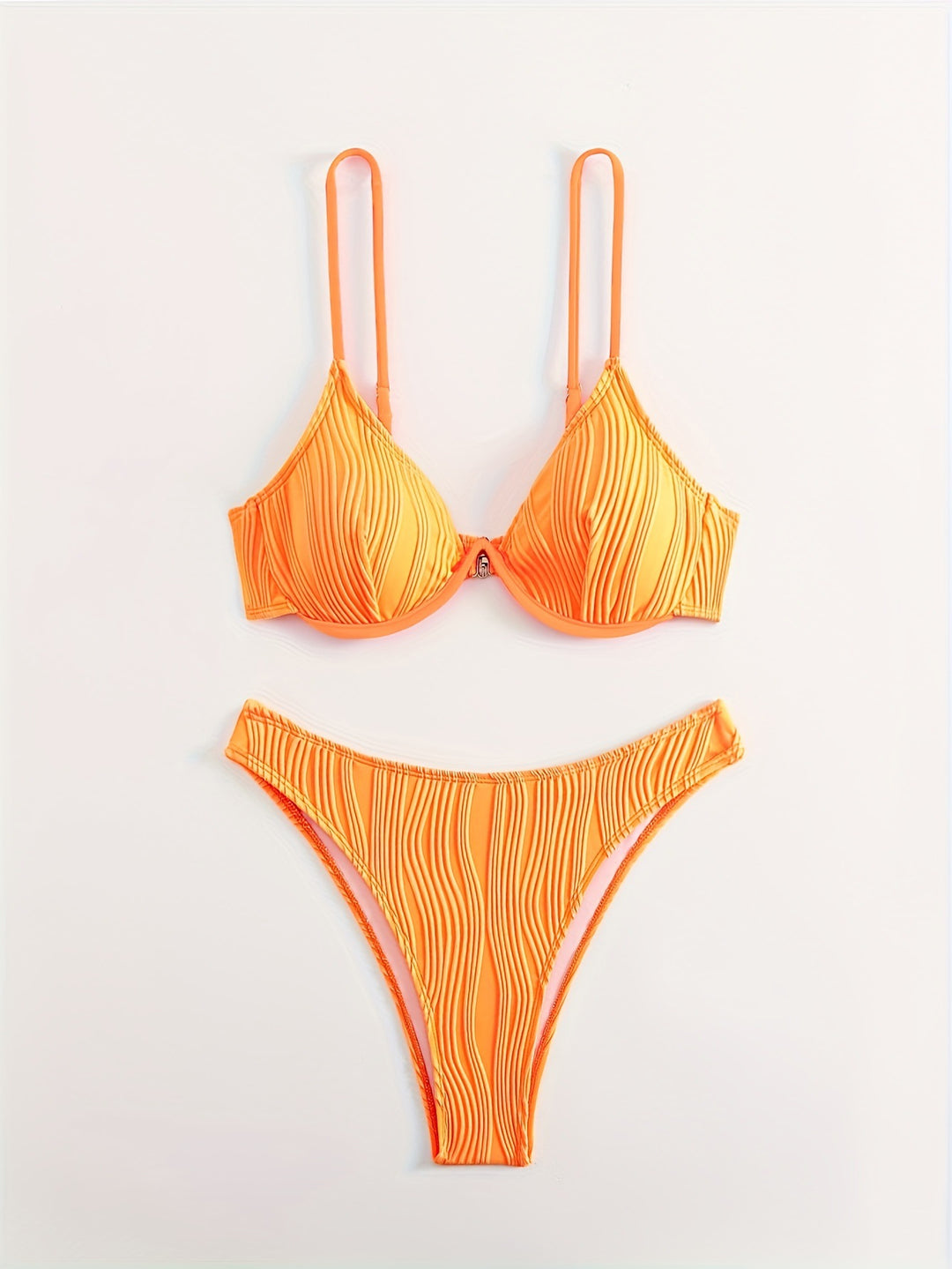 Damen Bikiniset mit elegantem Faltenmuster R&B