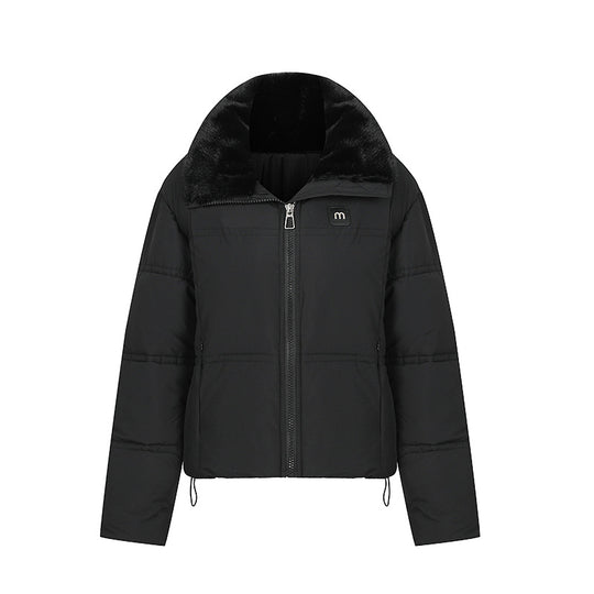 Damen Stylische gefütterte Winterjacke mit abnehmbarem Kragen R&B
