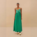 Damen Maxikleid mit kreativem Fischdesign EB