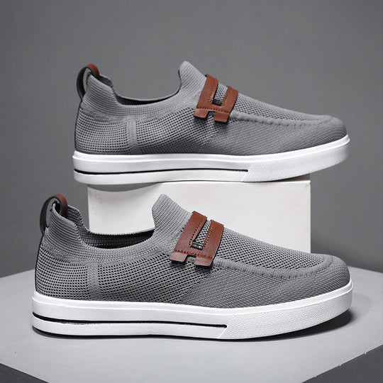 Damen Bequeme Slip-On Sneakers mit atmungsaktivem Mesh-Obermaterial und rutschfester Sohle R&B