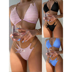 Damen Triangel-Bikini mit Kettendetails R&B