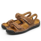 Herren Atmungsaktive Veloursleder-Sandalen mit verstellbarem Riemen R&B