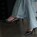 Damen Slingback Pumps mit zierlicher Schnallenverzierung R&B