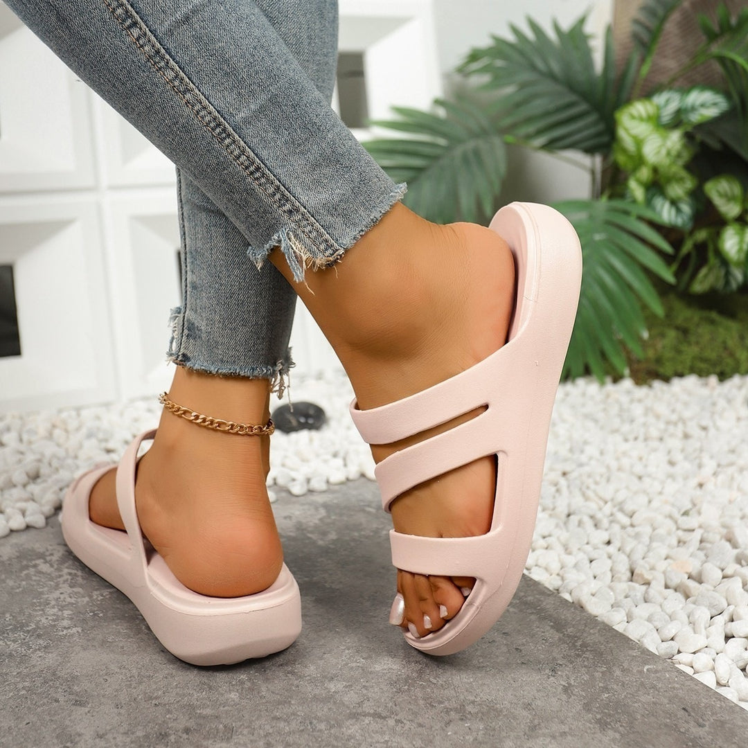 Damen Komfortable Clogs mit elastischen Riemen R&B