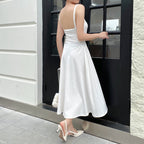 Damen Elegant geschnittenes Maxikleid mit raffinierten Rüschendetails R&B