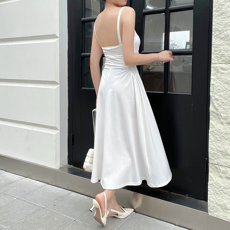Damen Elegant geschnittenes Maxikleid mit raffinierten Rüschendetails R&B