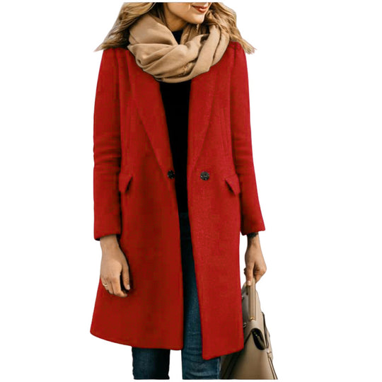 Damen eleganter Schnittmantel R&B