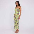 Damen figurbetontes Strandkleid mit Banddetails R&B
