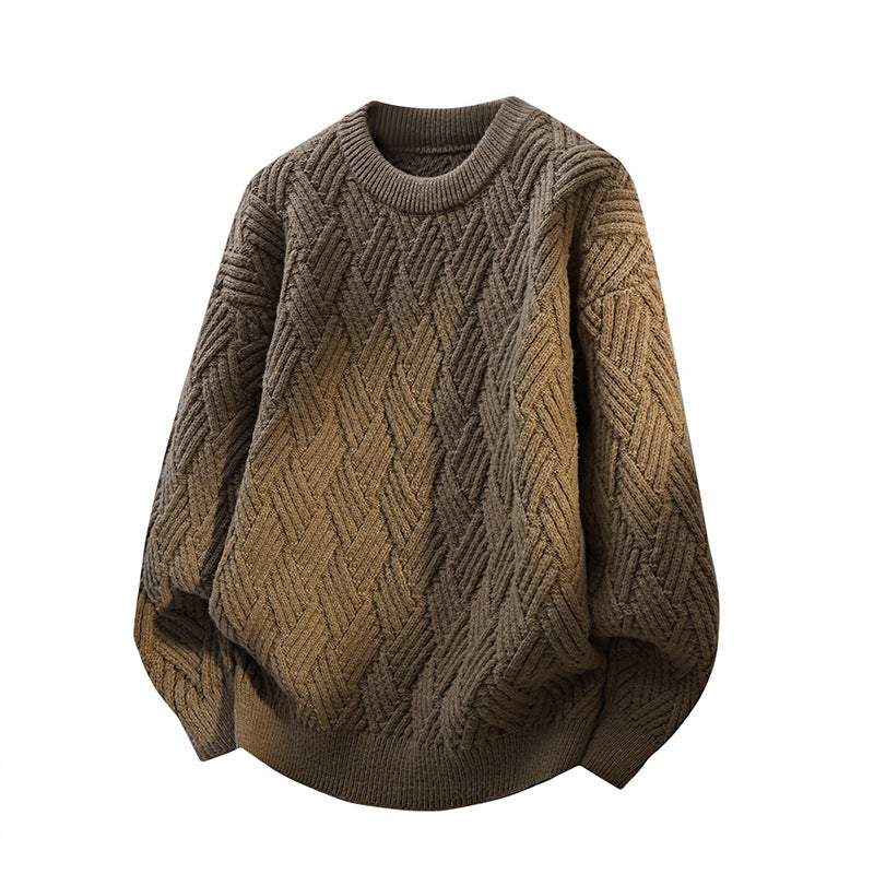 Damen Gemusterter Strickpullover R&B